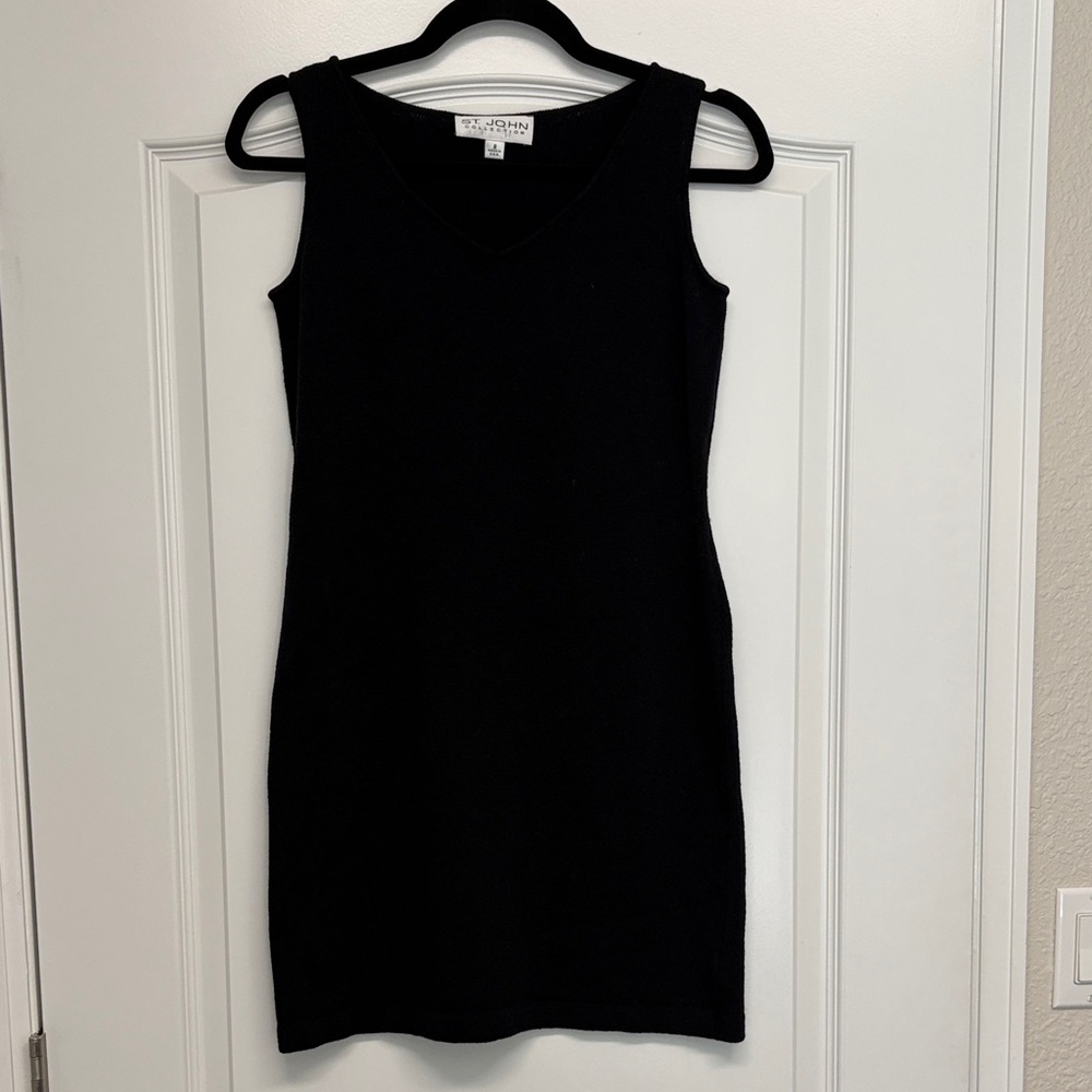 St. John Collection Navy Sweater  Dress